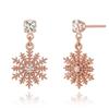 ELLE Jewelry 14K Snow Bling Earrings (Gold Pin) ELGPEE419