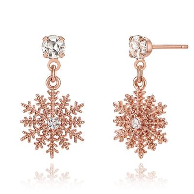 Серьги ELLE Jewelry 14K Snow Bling (Золотая булавка) ELGPEE419