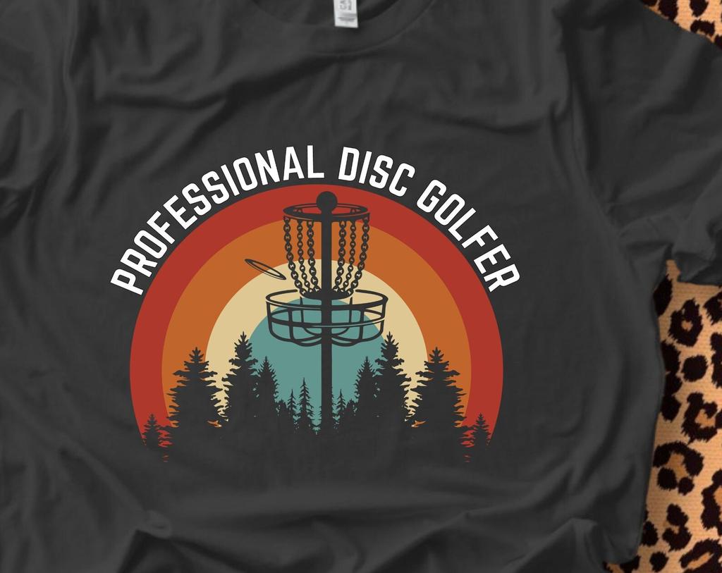 Professional Disc Golfer tshirt, disc golf, folf shirt, disc golf lover, frisbee golf