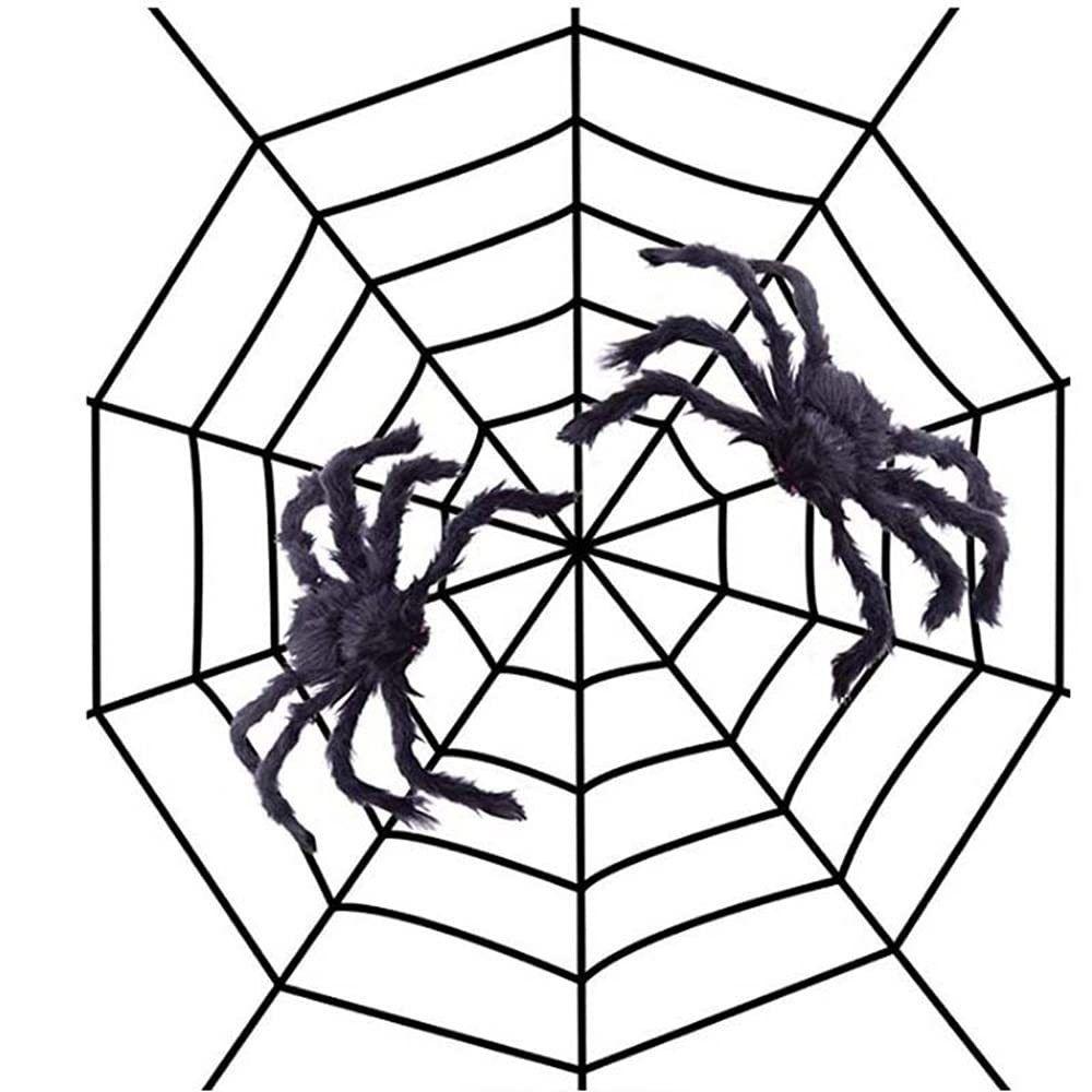 Stretchy Halloween Spider Web Giant Halloween Plush Cobweb Durable Ghost Festival
