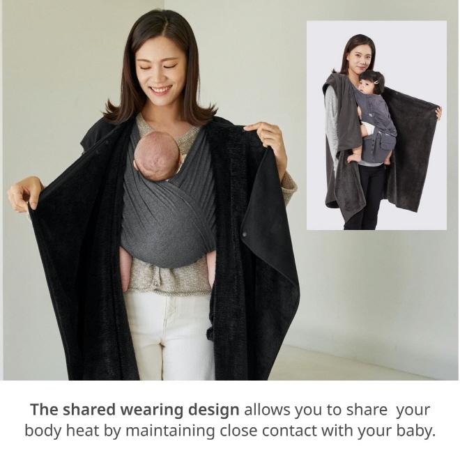 Konny Baby Carrier Winter Cover Warmer, Fleece Jacket (Beige, Free Size)