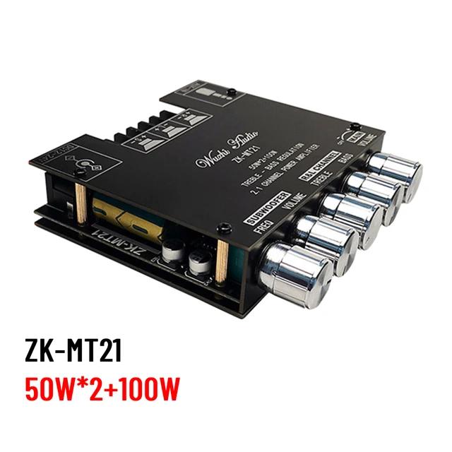 TPA3116D2 Bluetooth 5.0 ZK-TB21 сабвуфер цифровой усилитель плата 2x50 Вт+100 Вт 2.1 канальный усилитель мощности аудио стерео бас для дома