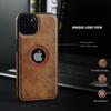 Для IPhone 13 12 11 Pro Max 12 13 Mini XR XS X 8 7 6S Plus SE 2020 тонкий чехол из искусственной кожи с отверстием для логотипа, мягкая силиконовая противоударная задняя крышка