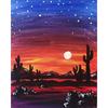 DIY Алмазная вышивка Ночная пустыня Полная круглая алмазная живопись Вышивка крестом