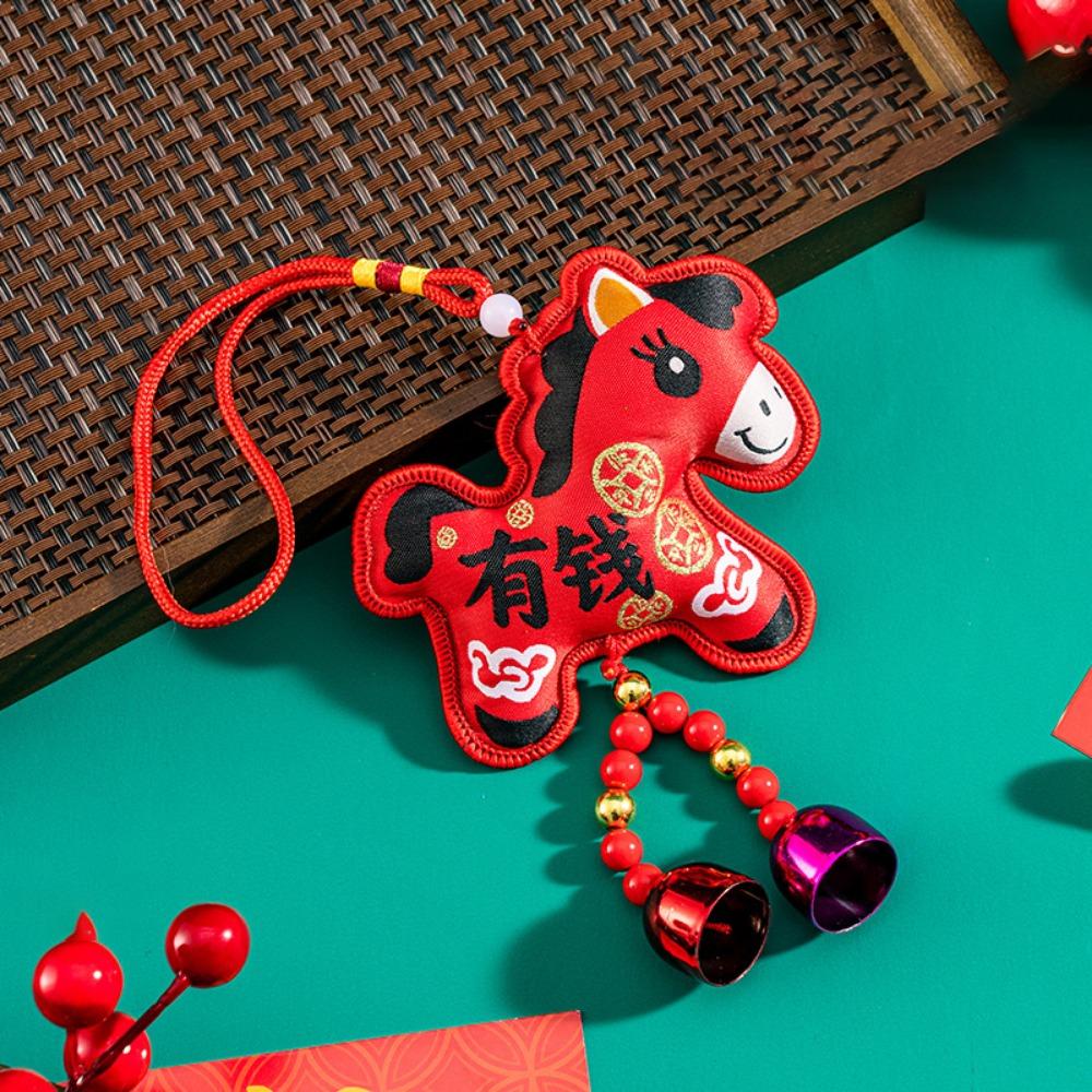 Embroidery Zodiac Mascot Pendant Blessing Car Hanging Pendant Horse Incense Bag  Spring Festival