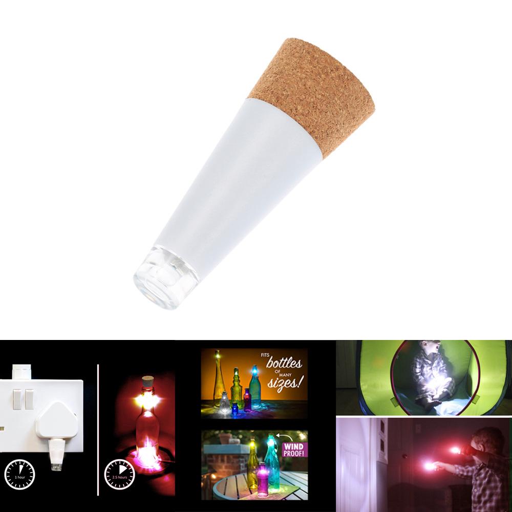 Cork Shaped Rechargeable USB LED Night Light Super Bright Empty Wine Bottle Lamp for Party Patio Xmas