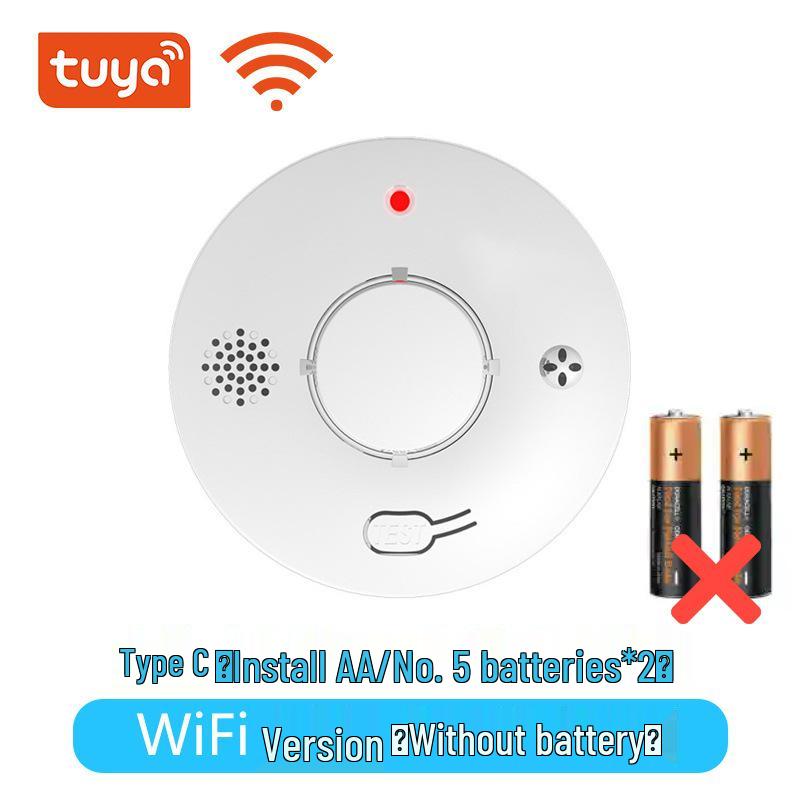 Умный WiFi-датчик дыма Tuya с оповещениями на мобильный телефон