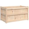 Vidaxl Donica Ogrodowa, 90X50X50 Cm, Lite Drewno Sosnowe