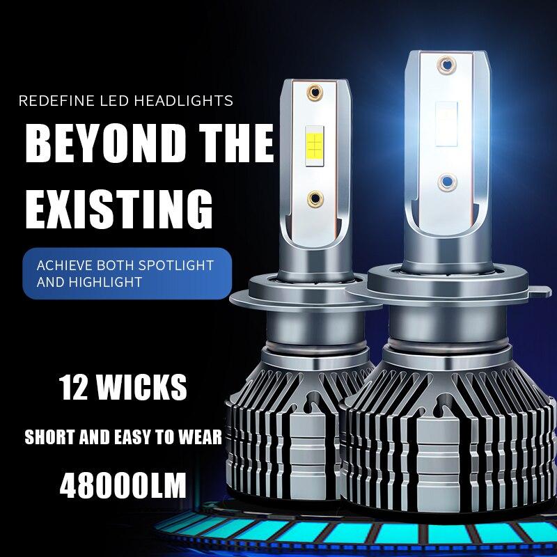 130 Вт H7 H4 LED HB3 HB4 9005 9006 H1 H3 H11 HIR2 9012 Светодиодные лампы для автомобиля Haedlight Canbus Turbo Fan Авто Противотуманные фары 6000K