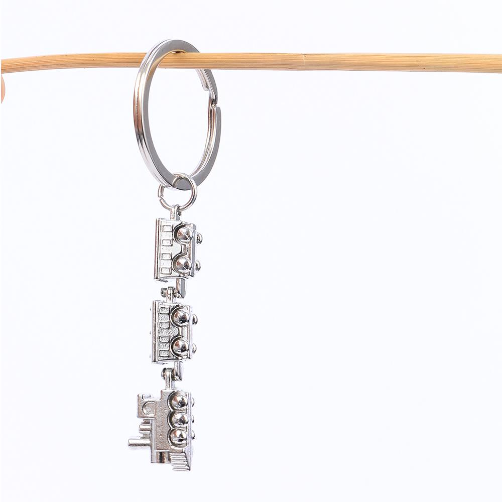 Creative Zinc Zinc Alloy Train Shaped Metal Bag Decro Key Ring Key Chain Fashion Jewelry Key Holder