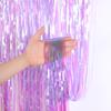 Iridescent Candy Rain Curtain With Colorful Transparent Shining For Children's Birthday Wedding Photo Background Wall Party Curtain Decor