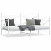VidaXL Daybed Without Mattress White 100x200 Cm Steel, Sofa Bed, Comfortable Sofa Bed, Daybed with Mattress, Bed 4104684