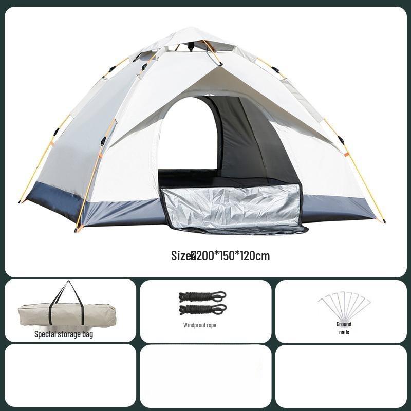 Automatic Pop-Up Rainproof Camping Tent for Outdoor & Indoor Use