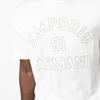 Emporio Armani Мужская футболка с коротким рукавом и принтом с логотипом SS23, круглый вырез, белая 3R1TV9-1JUVZ-0101