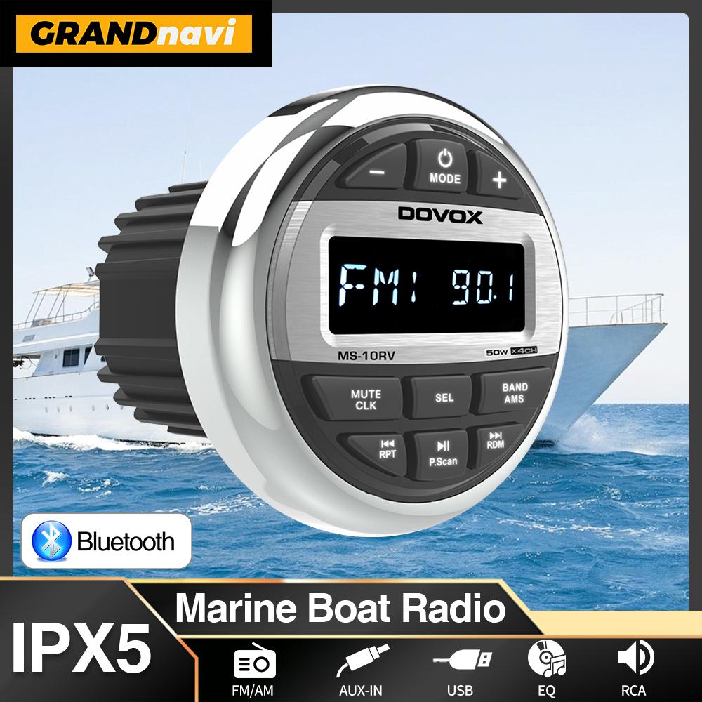 GRANDnavi Водонепроницаемая Bluetooth Морская Стерео Радиостанция FM/AM Цифровой Медиа Аудио Плеер для Лодки Яхты Квадроцикла UTV Тележки Мотоцикла