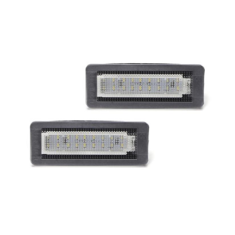 White CAN-bus 18-SMD 3W LED License Plate Lights For 2007-2015 W451 Smart Fortwo