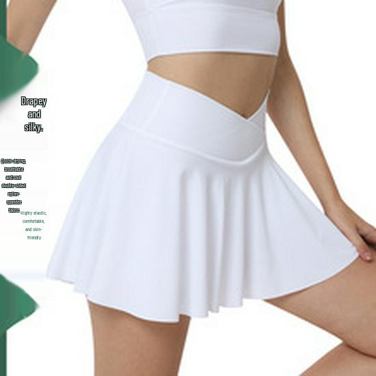 Женская юбка-шорты для мультиспорта: Двойной слой для тенниса, бадминтона, бега, йоги, гольфа и фитнеса.