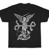 Catholic Angel Defend Us. Archangel St Michael T-Shirt. Summer Cotton Short Sleeve O-Neck Mens T Shirt New S-3XL