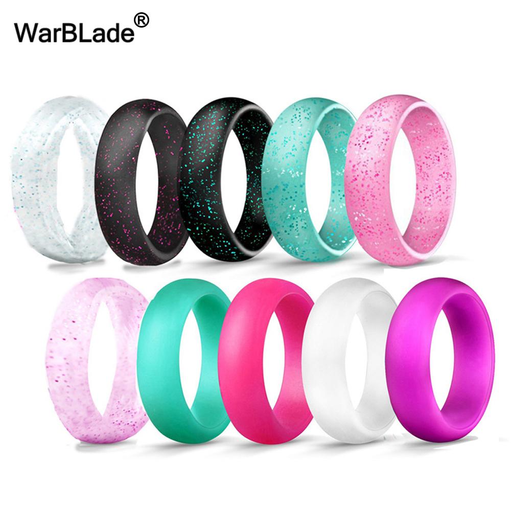 WarBLade 5,7 мм Пищевые силиконовые кольца FDA для женщин Свадебные резиновые кольца Гипоаллергенное гибкое силиконовое кольцо на палец