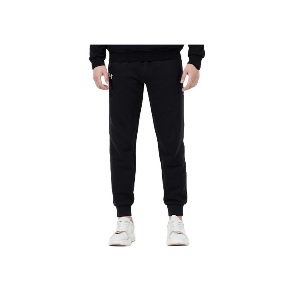 Under Armour Однотонный цветной логотип для тренировок на открытом воздухе, бег, длинный рукав, удобные длинные брюки со средней талией, повседневный спортивный костюм 23600401-001+21600705-001