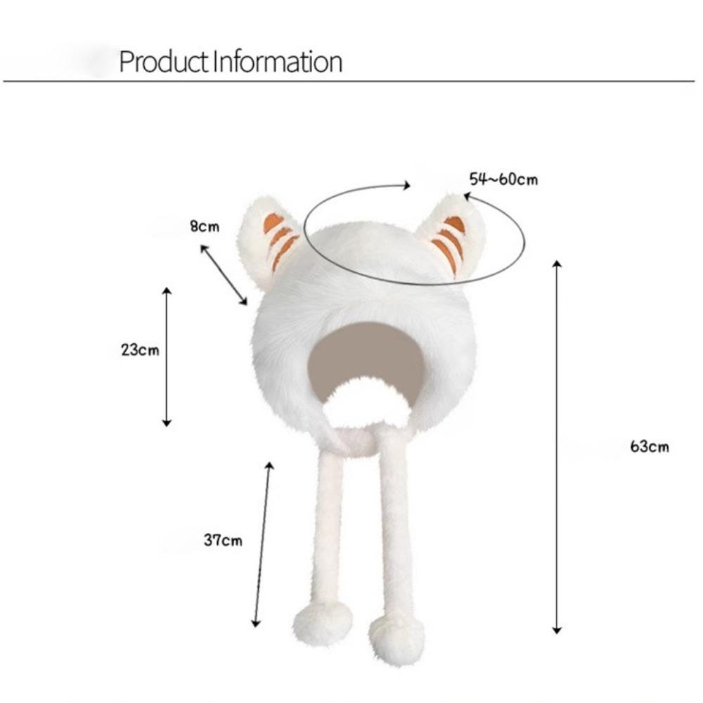 Winter Warm Ear Protection Caps Cute Tiger Ears Pullover Cap New Winter Warm Hat Autumn Winter