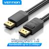 Vention DisplayPort Cable 4K 60Hz DisplayPort To DisplayPort Cable for Video PC Laptop TV Projector Display Port 1.2 DP Cable