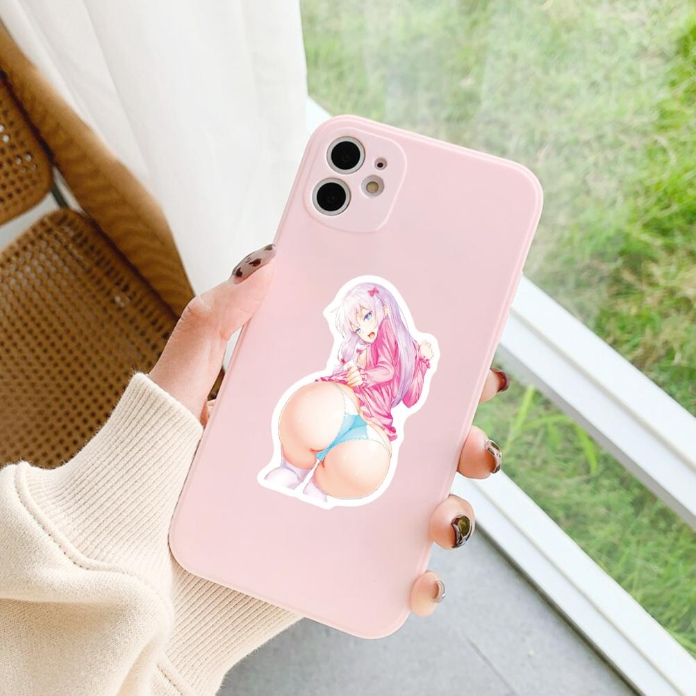 50Pcs Anime Girl Stickers Waterproof Stickers for Laptop Phone Water Bottle Computer Luggage Helmet