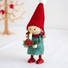 NORDIKA nisse Christmas Wooden Doll Girl with Candle "Joy to the World