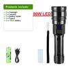 Powerful Flashlight High Lumen 100000LM Zoomabe Lamp Waterproof Lantern Outdoor Flash Light Rechargeable Torch