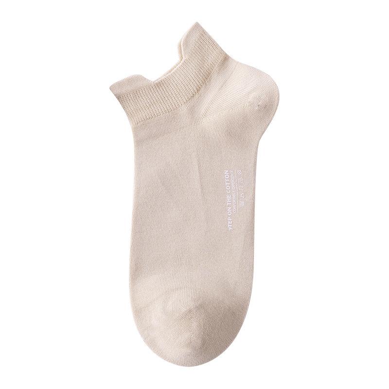 Women's Thin All-cotton Short Socks, Girls' Summer Heels Won't Fall Off, Anti-odor Pure Cotton Boat Socks, Women's Summer