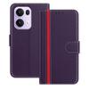 For Oppo Reno13 Pro 5G Phone Cases Wallet Stand Color Splicing Leather Cover with Magnetic Clasp
