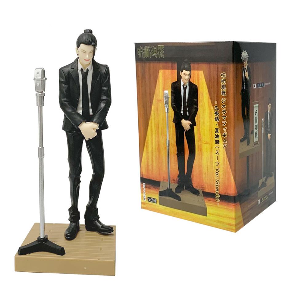 Новая 17см Аниме Фигурка Jujutsu Kaisen Костюм Годжо Сатору Фигурка Действия Красивый Мужчина в Костюме Гето Сугуру Фигурка ПВХ Модель для Коллекционирования
