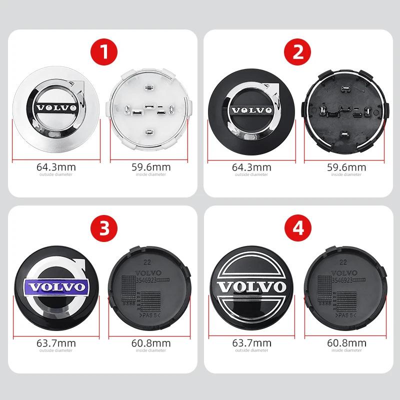 4 шт. 64 мм Центральные колпачки на диски автомобиля, Заглушки ступиц, Значки, Автоаксессуары Для Volvo Rdesign AWD C30 C70 S40 S60 S70 S80 S90 V40 V50 XC60
