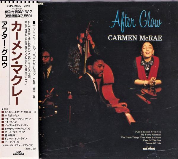 CD CARMEN MCRAE After Glow 25P22825 Decca 1989 Japan Jazz Used
