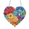 Кристалл подвесной домашний декор стены сердце цветок акриловая алмазная картина подвесной кулон круглый односторонний для домашнего декора стены