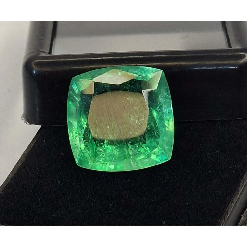Natural Green Emerald Colombian Square Cut 8-10 Ct Beautiful Loose Gemstone