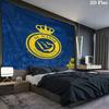 Al-Nassr FC Wall Tapestry Aesthetic Wall Hanging Printed Fabric Blanket Decorative Tapestries for Bedroom Living Room Home Decor