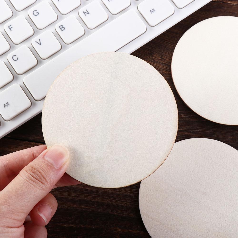 Натуральные деревянные круглые диски Детский день рождения Круглые деревянные поделки Деревянные срезы Раскрашивание Игрушки Украшение Декор