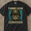 Tummy Ache Survivor Shirt, Tummy Hurts Tshirt, Tummy Troubles Survivor Shirt, Tummy Ache Survivor Raccoon Shirt, Tummy Ache Survivor Raccoon