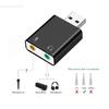 USB-конвертер для наушников без драйверов, компьютерный аудиокабель USB — 3,5 мм, адаптер для микрофона Apple, внешняя звуковая карта