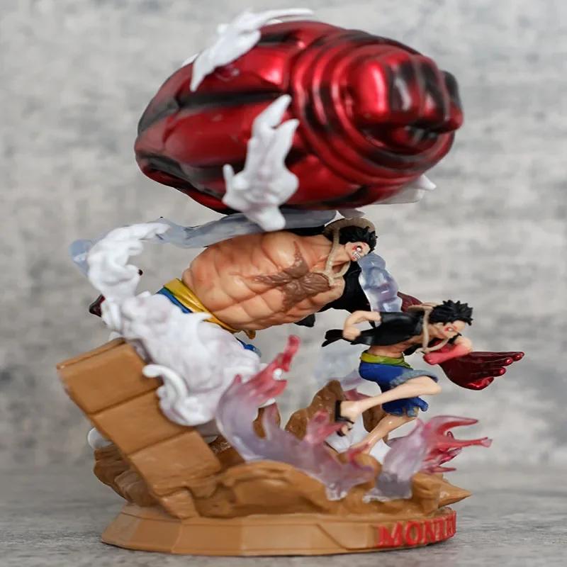 2 шт. Аниме One Piece Битва при Онигасиме Фигурки - Сверхновая Три Капитана Луффи Кид Ло Коллекционные Модели Подарок Игрушка