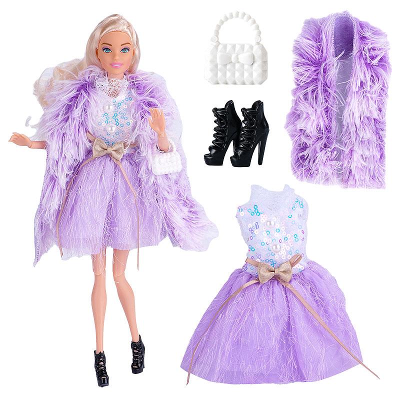 New Dress For Dolls Fashion Coat Mermaids Shinny Sequin Fish Tail Gown Lace Skirt Gown Clothes For Baby Doll Christmas Toys Gift