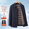 Мужская ветрозащитная куртка в стиле business casual на зиму 2025 года со съемной подкладкой