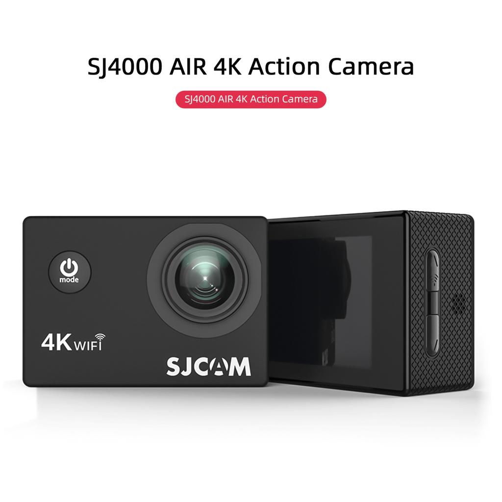 Экшн-камера SJCAM SJ4000AIR 4K HD с 2-дюймовым IPS-экраном, 16 МП, широкий угол обзора 170 градусов, водонепроницаемость 30 м