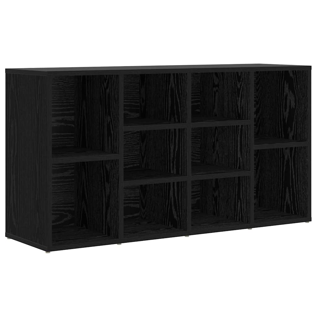 Shoe Bench Black Oak Effect 103 x 30 x 54.5 cm Engineered Wood