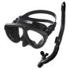 GULL Mantis 5 Black Silicon Canal Dry SP Snorkel Set Blast Black [GULL] + 2 предмета [для мужчин]