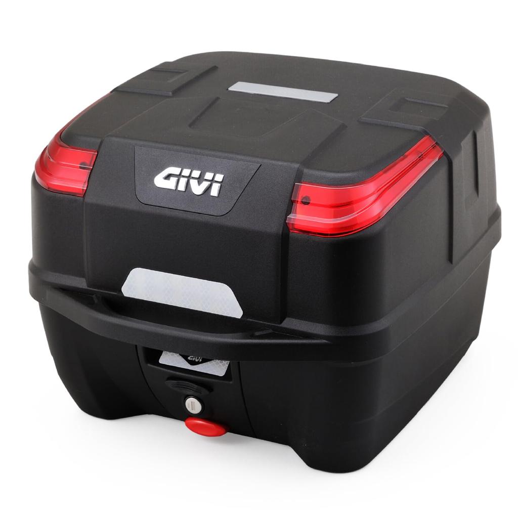 Мотоциклетный задний кофр Givi Monolock, 33 л, серия ATLAS B33NM, красный светоотражатель, 28828
