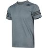 Adidas FreeLift CC Striped Print Comfortable Crew Neck Short Sleeve T-Shirt Men Tops Gray DY9592