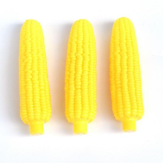 Soft Corn Shape Dog Squeaky Toy Teeth Grinding Pet Chew Toy Interactive Playing