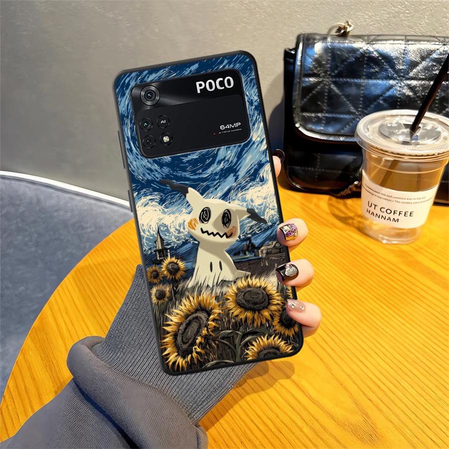 Смешная Чехол-накладка для телефона Pokemon Mimikyu для Xiaomi Poco F8 M3 M4 M7 Pro F1 C71 M5 F3 C50 C75 X3 X4 X5 X7 Pro C61